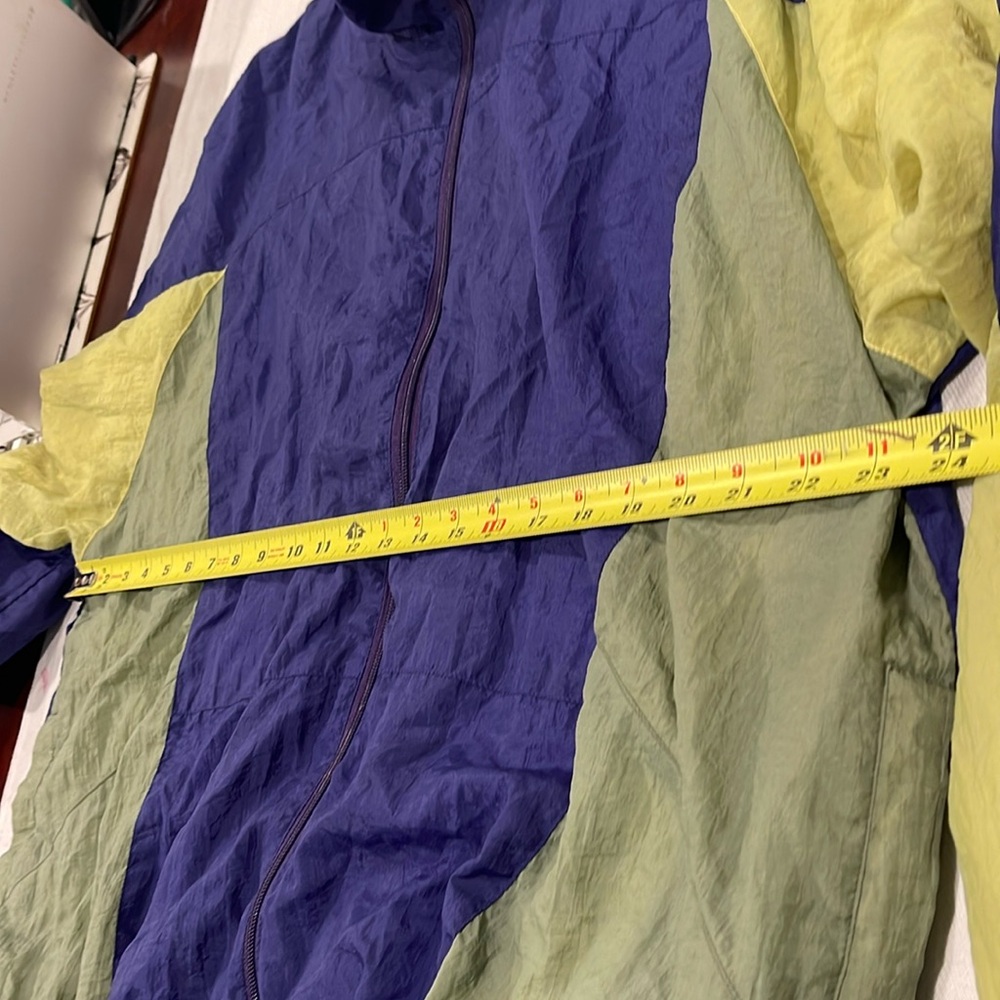 1506111 Vintage 80s Color Block Windbreaker Jacket Retro bright colorful purple - Picture 3 of 8